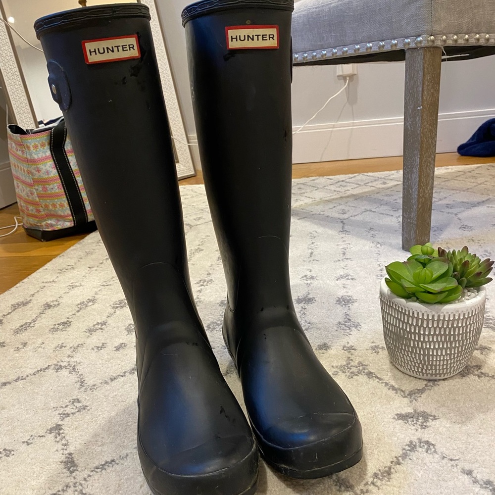 Tall Black Hunter Boots